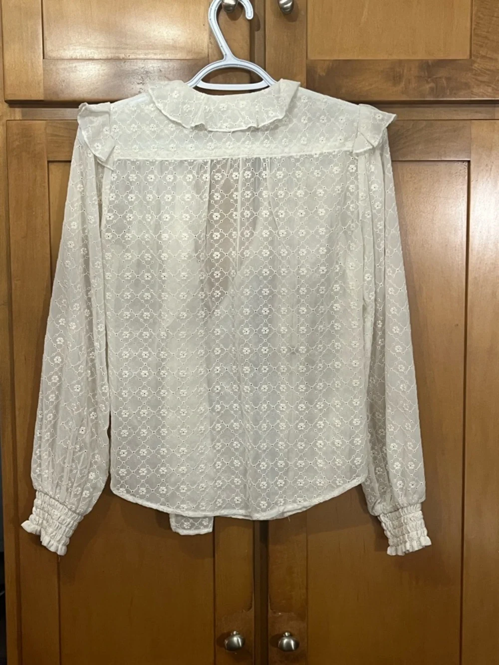 STUNNING MAEVE ANTHROPOLOGIE LAILA RUFFLED BLOUSE Size 2 - Picture 2 of 8